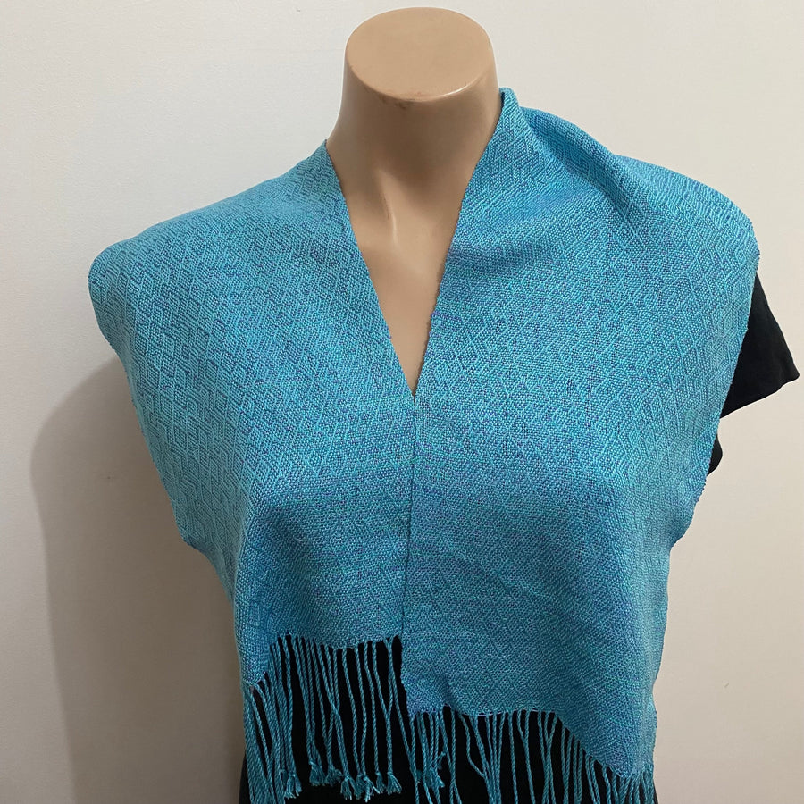Fine silk scarf handwoven by Joy Dodd