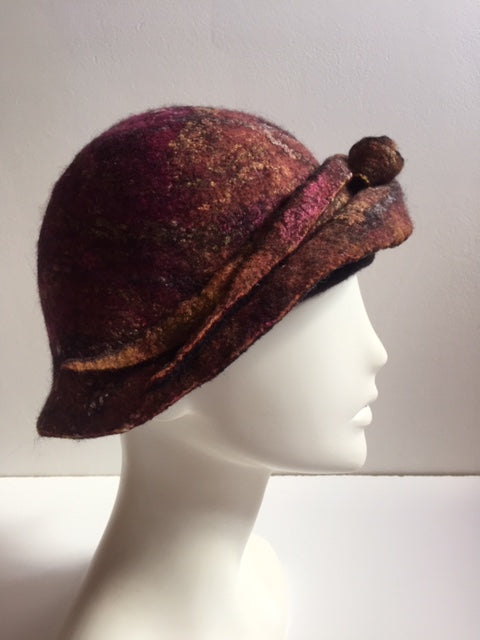 Felted hat by Pam de Groot