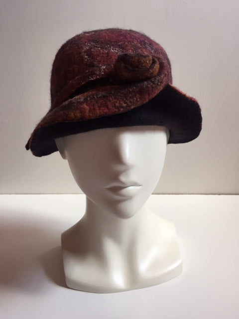 Felted hat by Pam de Groot