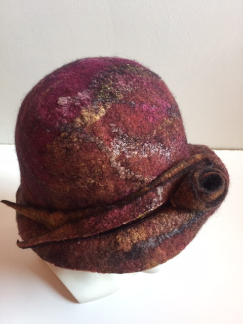 Felted hat by Pam de Groot