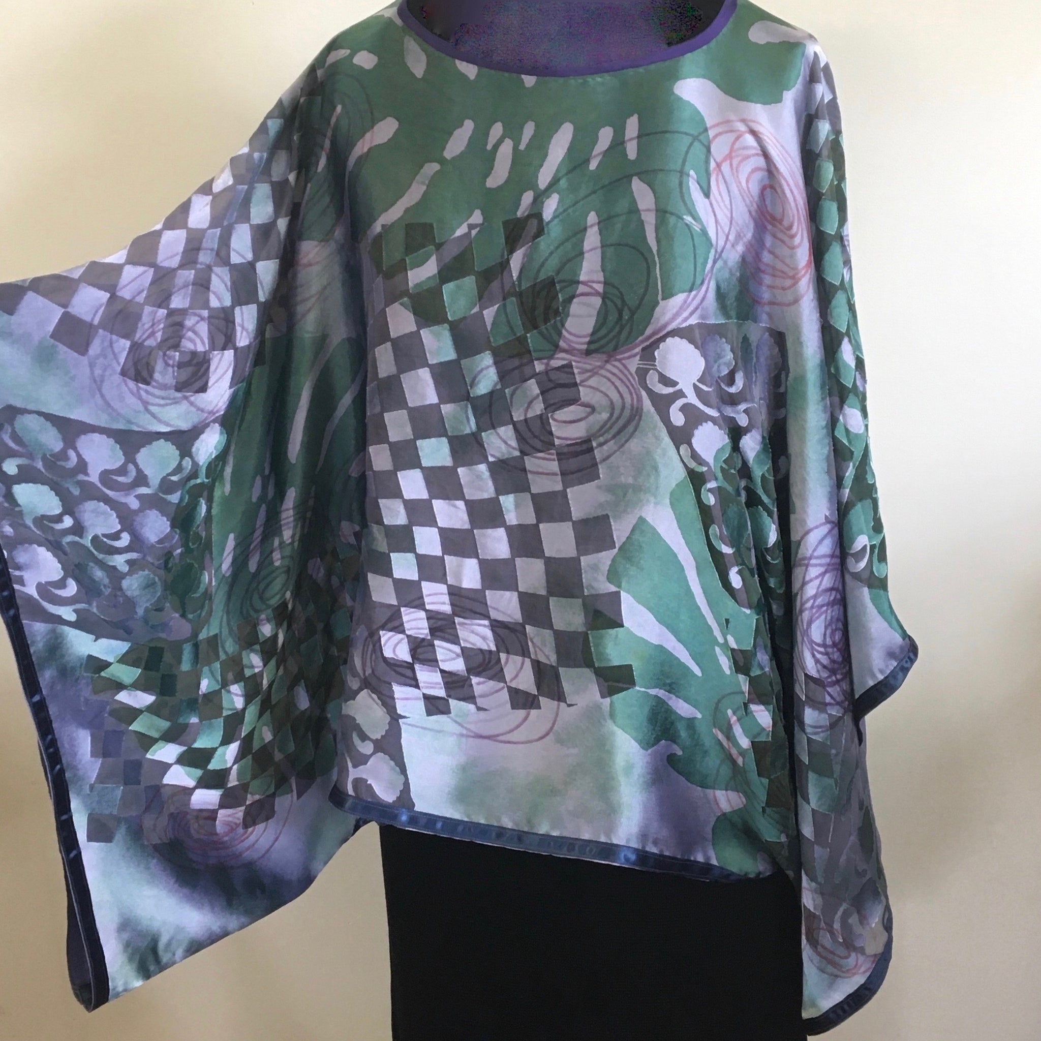 Caftan silk satin by Carolyn Cabena