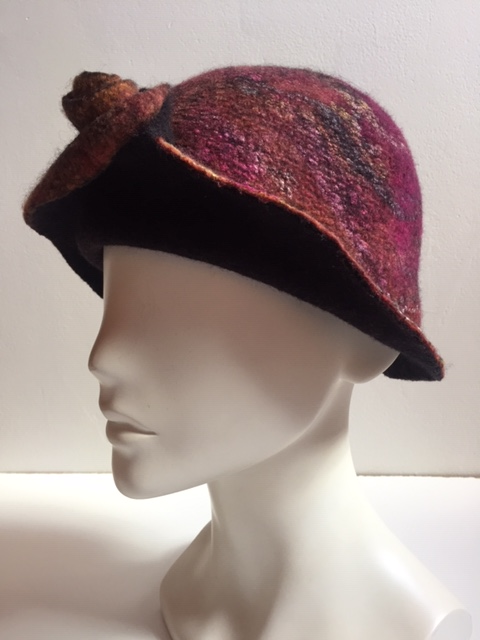 Felted hat by Pam de Groot