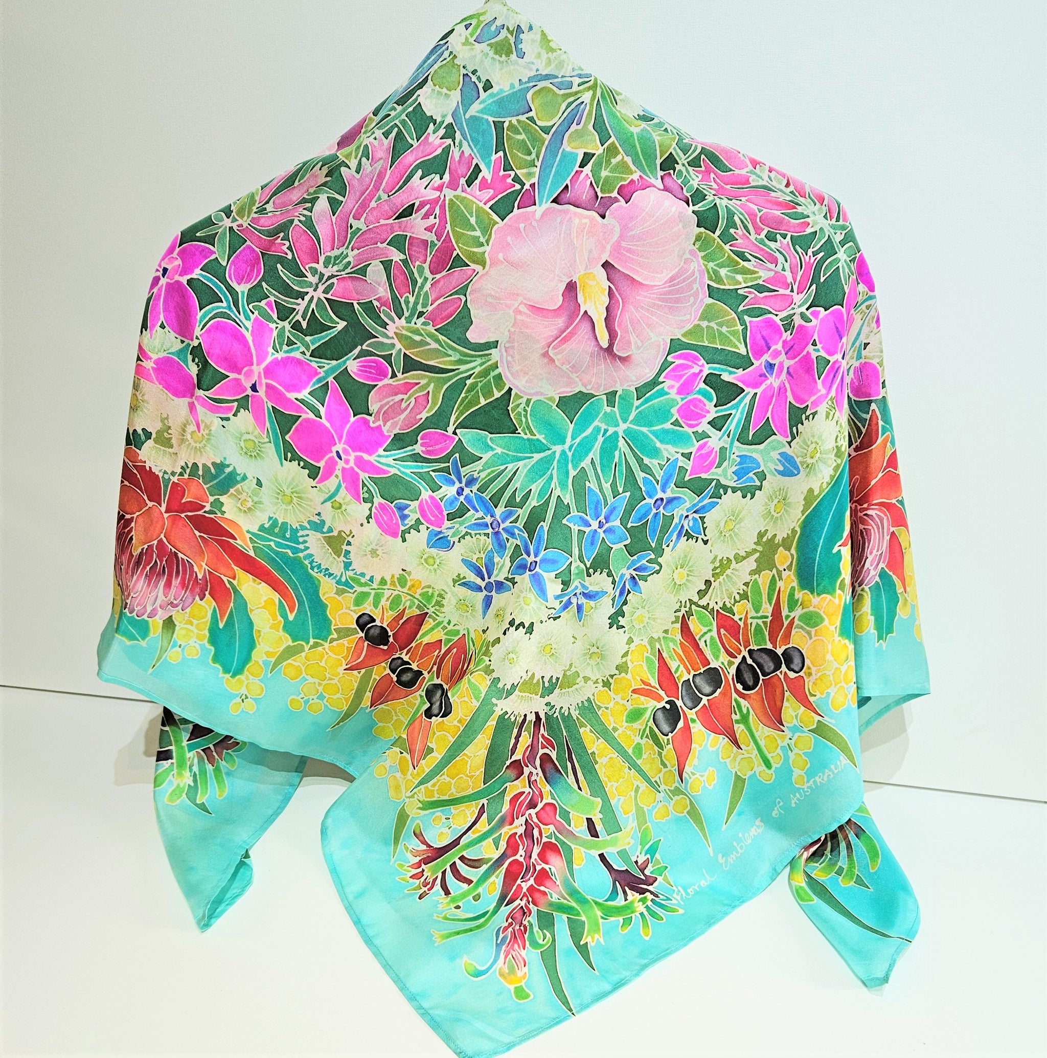 Jane Hinde's Handpainted scarves for Handcrafted- A perfect Gift