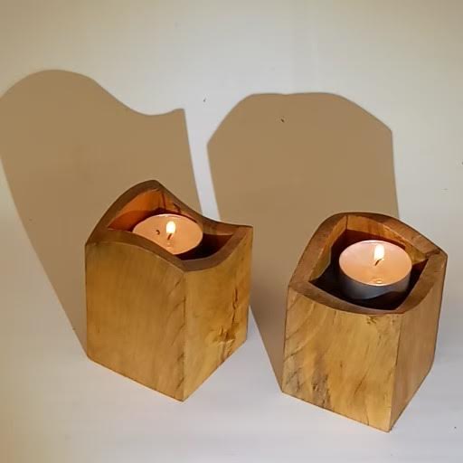Pair of Candle holders handmade by Brian Dawson
