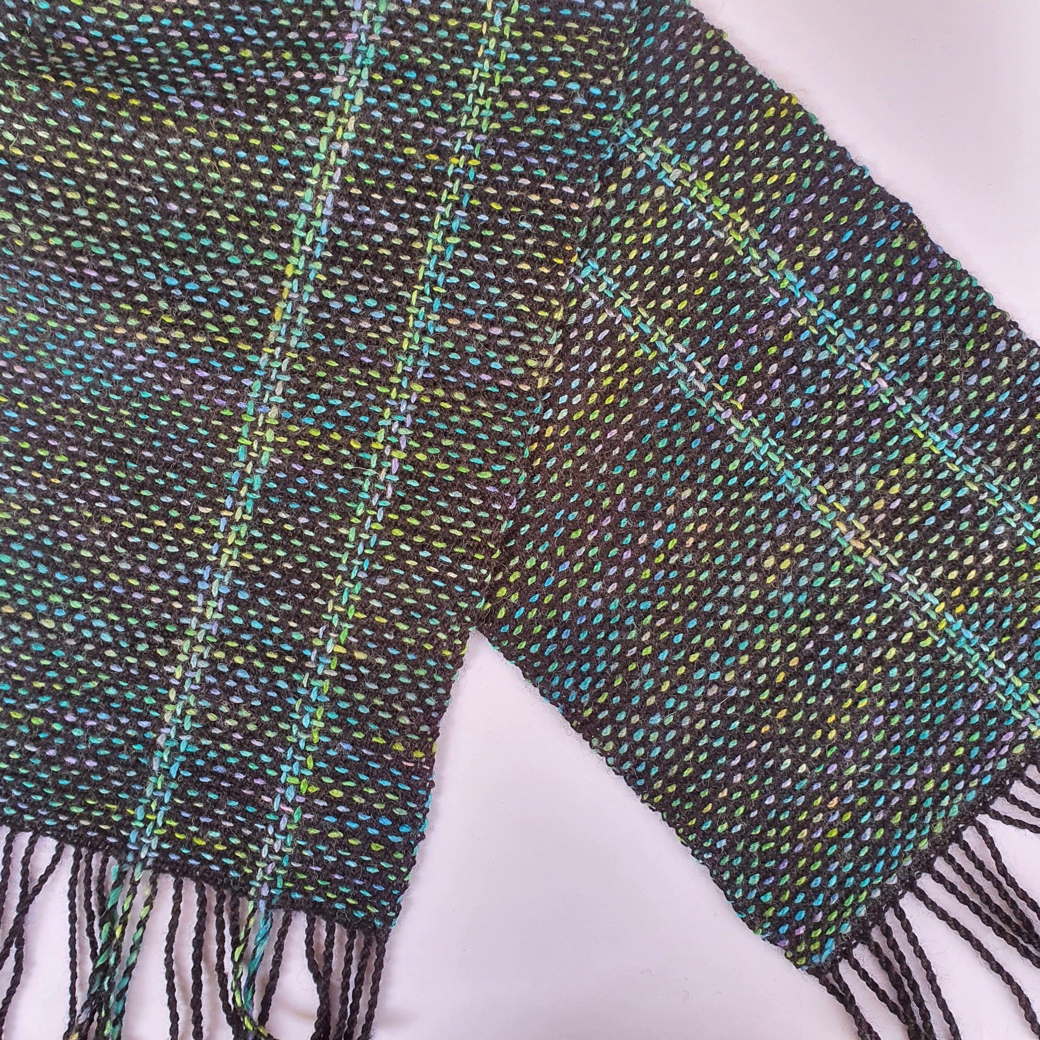 Handwoven scarf by Liz Calnan