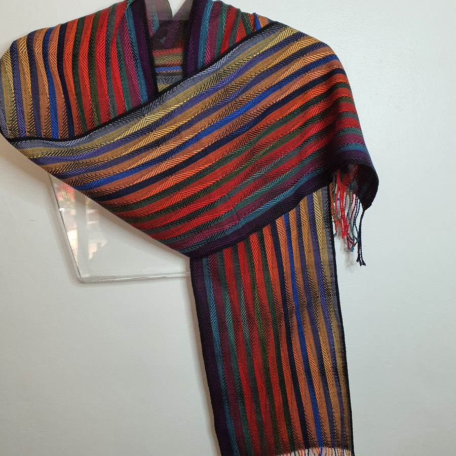 Handwoven Silk Scarf by Liz Calnan