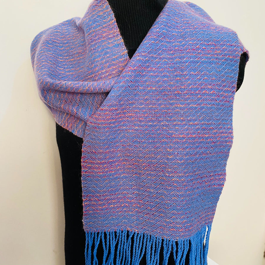 Fine wool scarf handwoven by Joy Dodd.