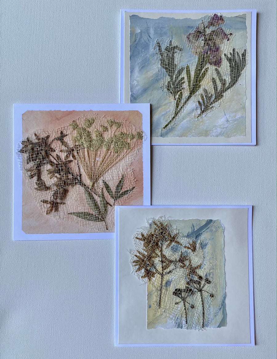 Handmade Assorted Cards - Box of 3 - by Carolyn Cabena