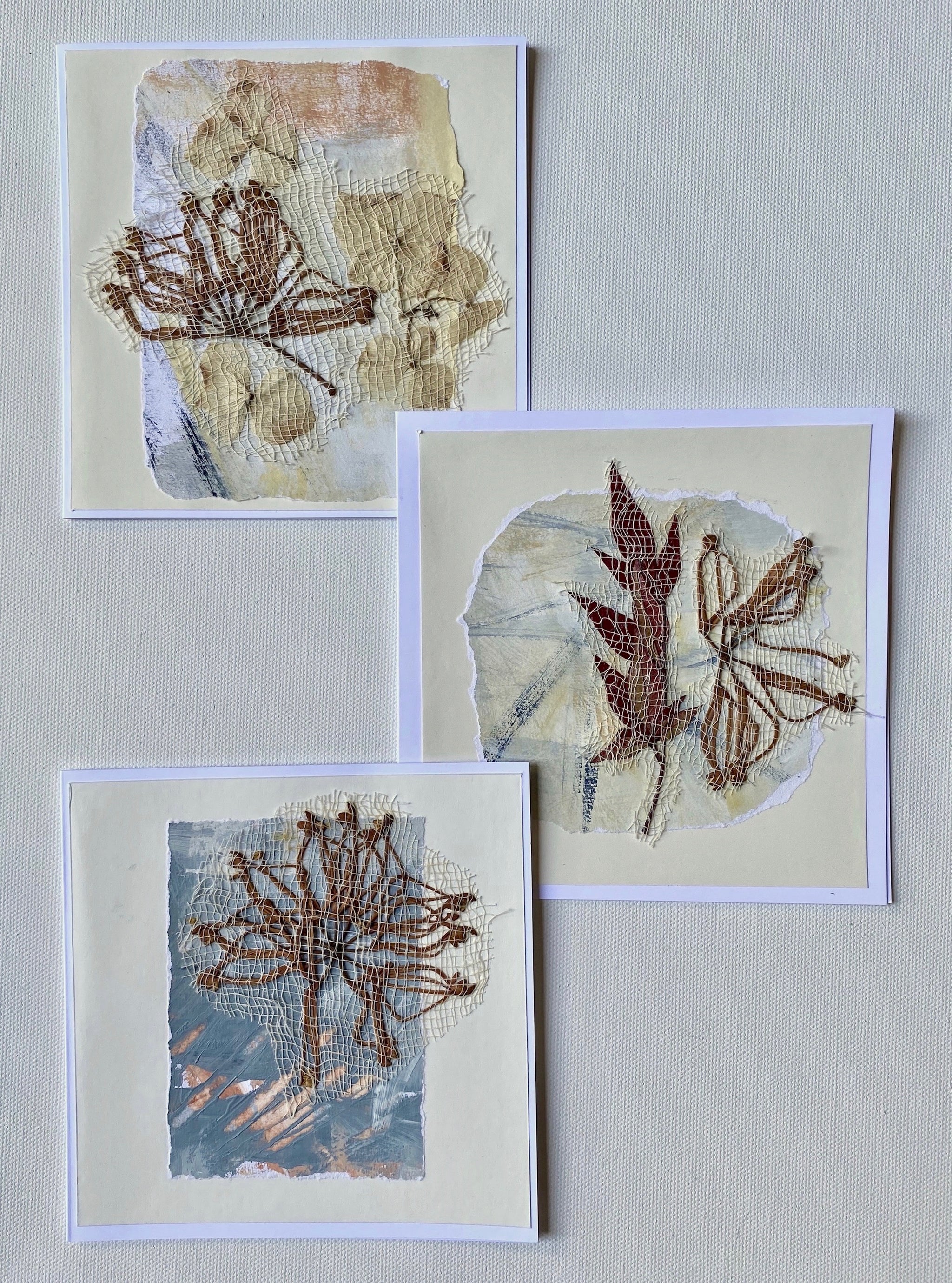Handmade 'Firewheel' Cards - Box of 3 - by Carolyn Cabena