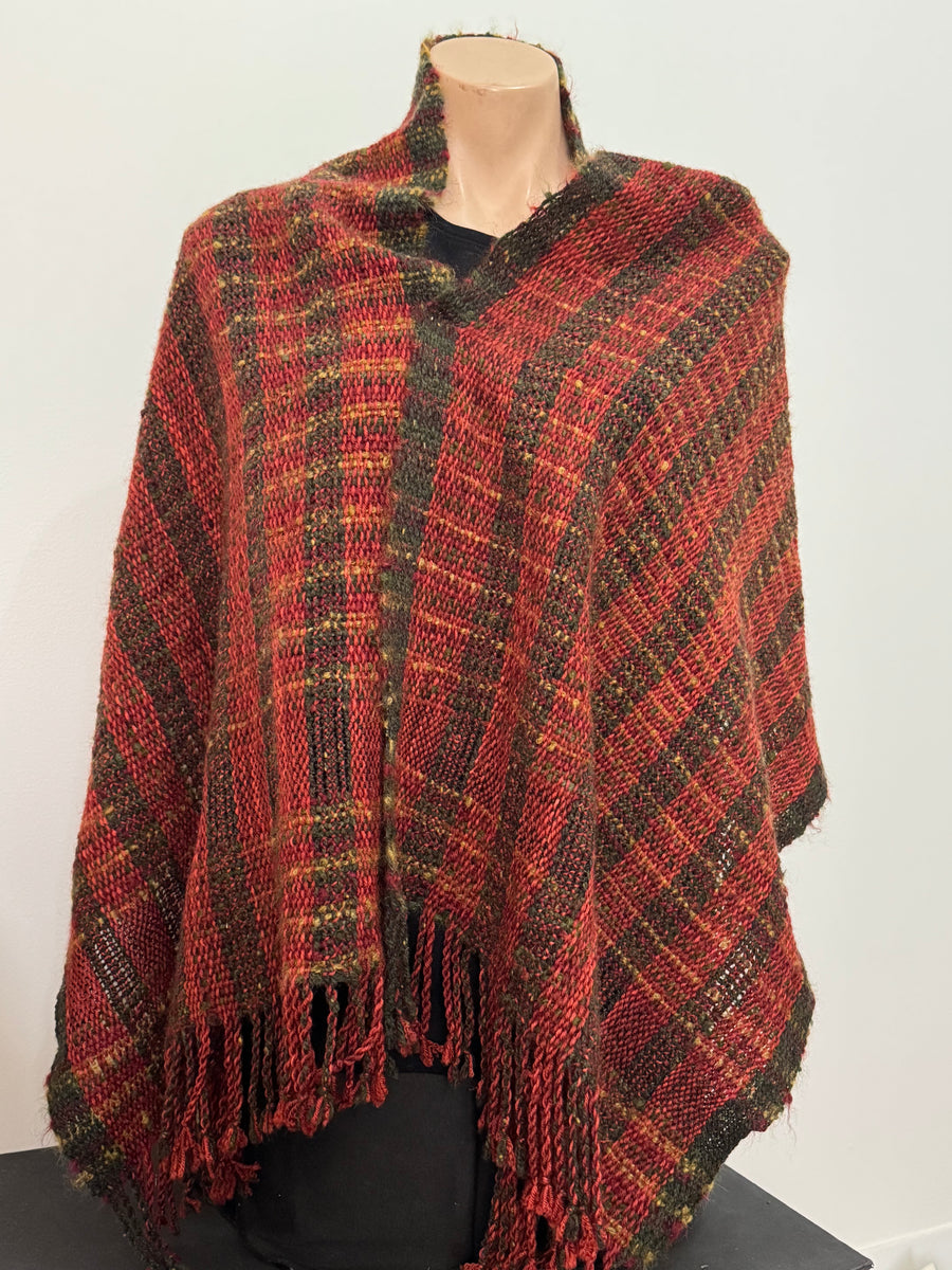 Warm and cuddly merino/mohair shawl handwoven by Joy Dodd