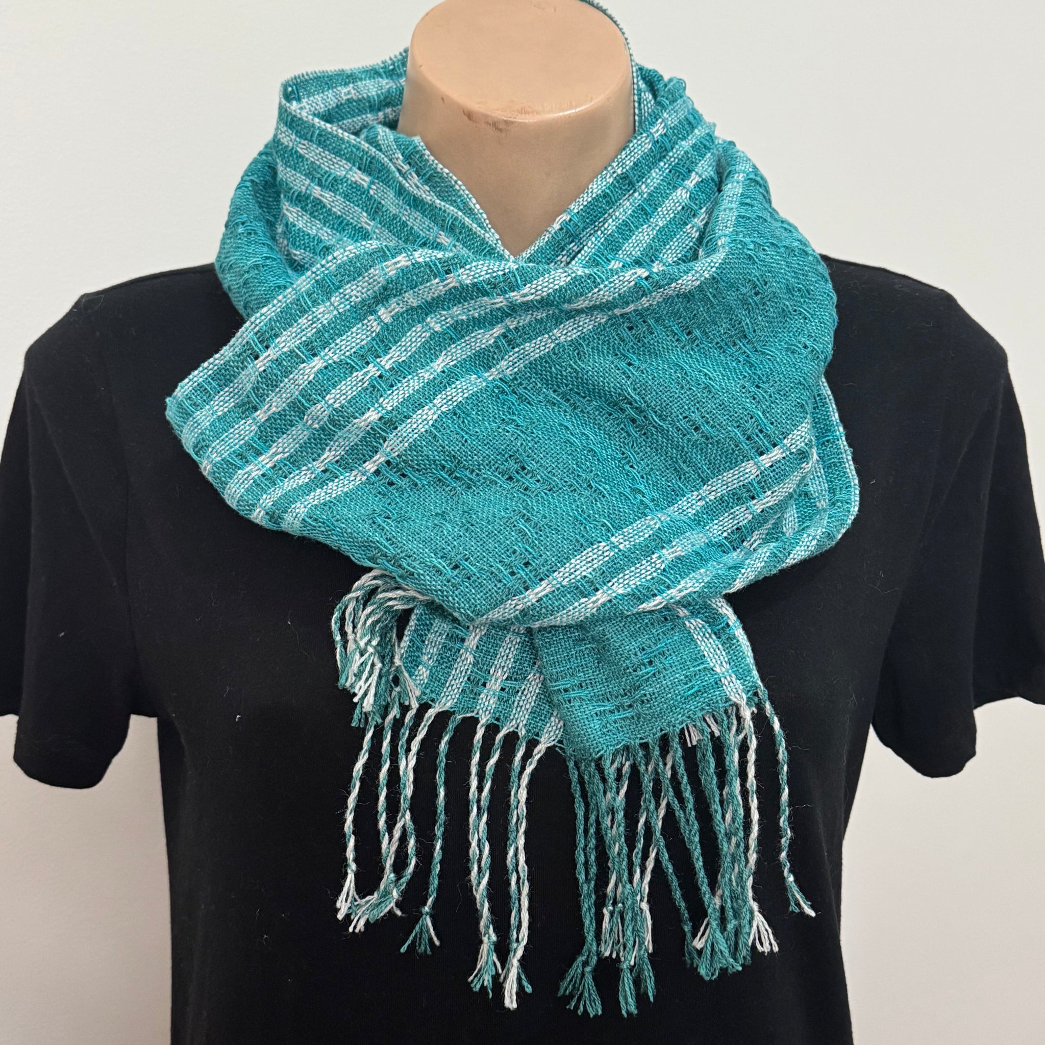 Fine Silk scarf handwoven by Joy Dodd