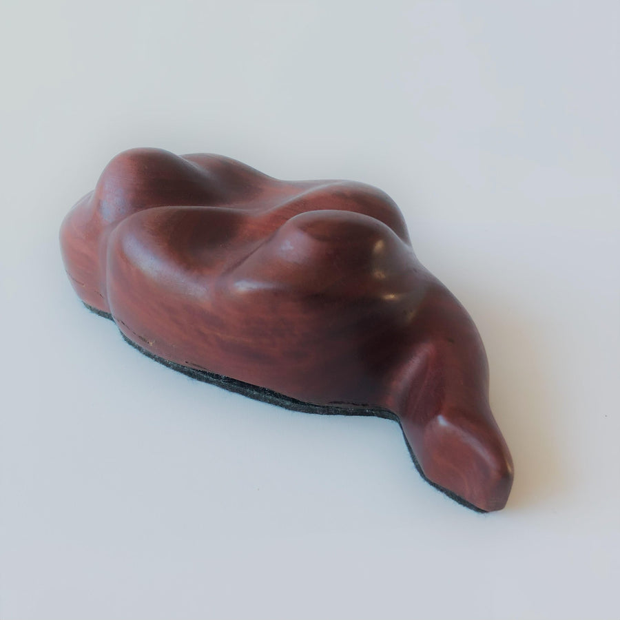 Curled Couple Wood Sculpture hand carved Leon Straker