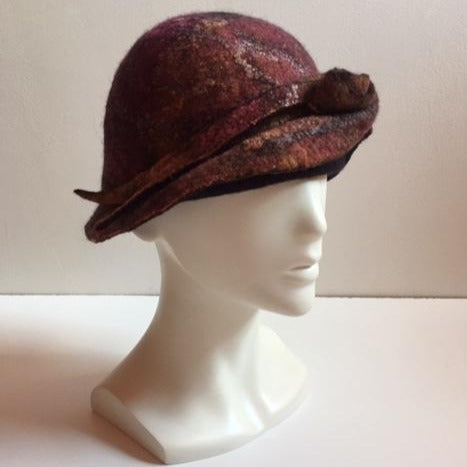 Felted hat by Pam de Groot
