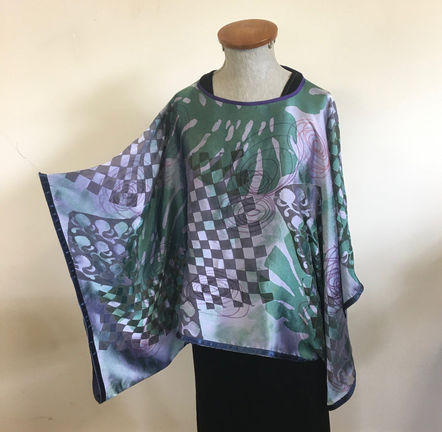 Caftan silk satin by Carolyn Cabena