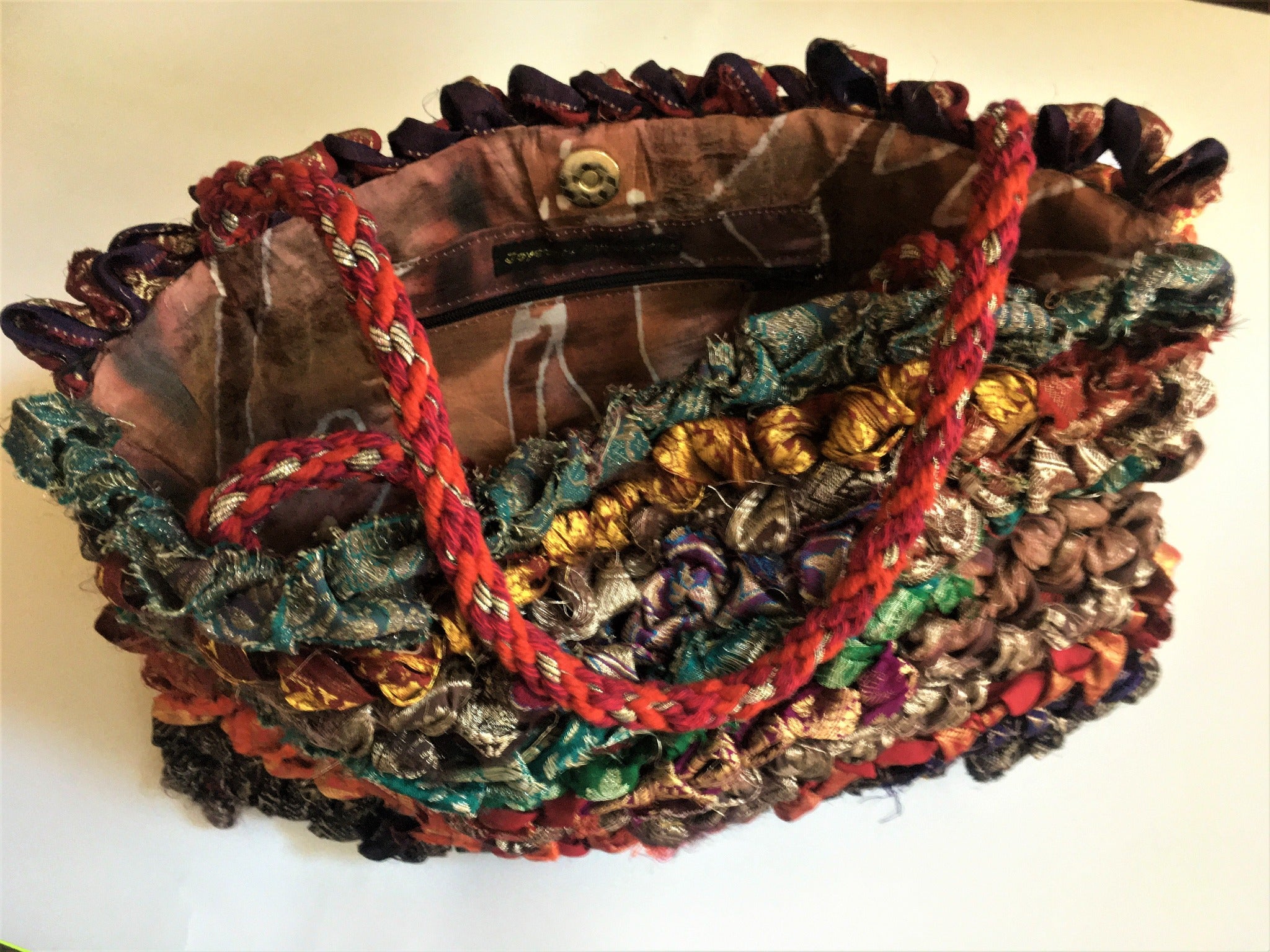 Handwoven handbag by Joy Dodd