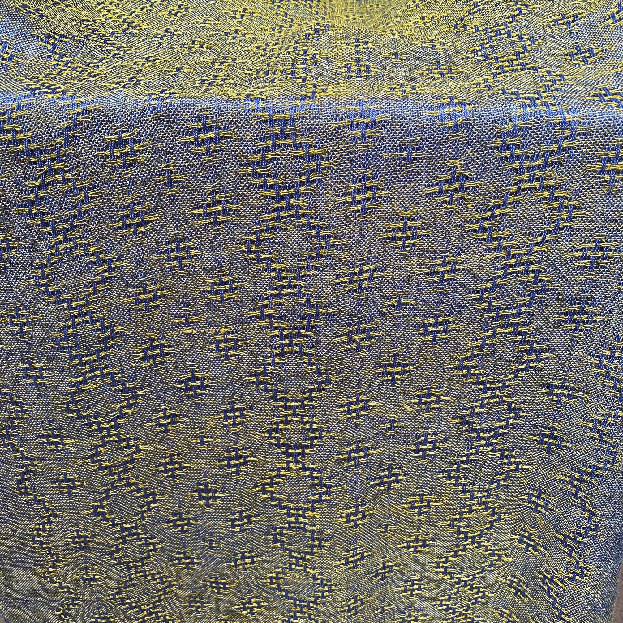 Detail Handwoven wrap in silk & cotton by Joy Dodd