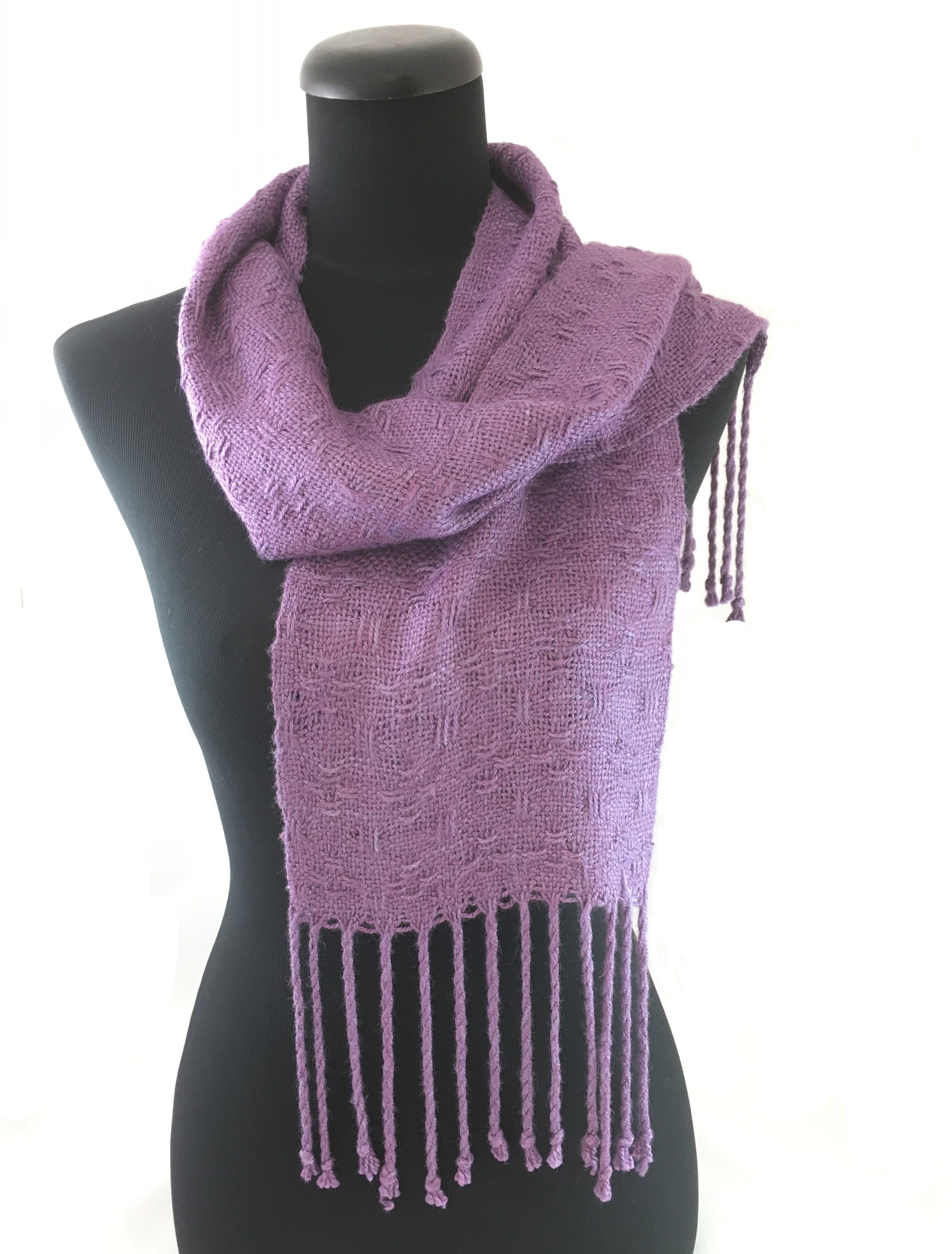 Scarf handwoven by Vicki Lowery